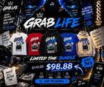 Grab Life Streetwear Bundle — 1 Hoodie + 2 Mystery Tees