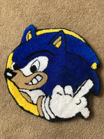 Sonic Make My Day — 3×3 Hand-Tufted Rug